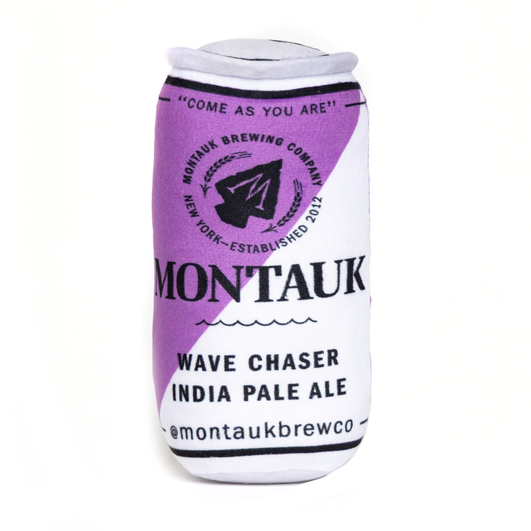 Montauk Wave Chaser Beer Can Dog Toy