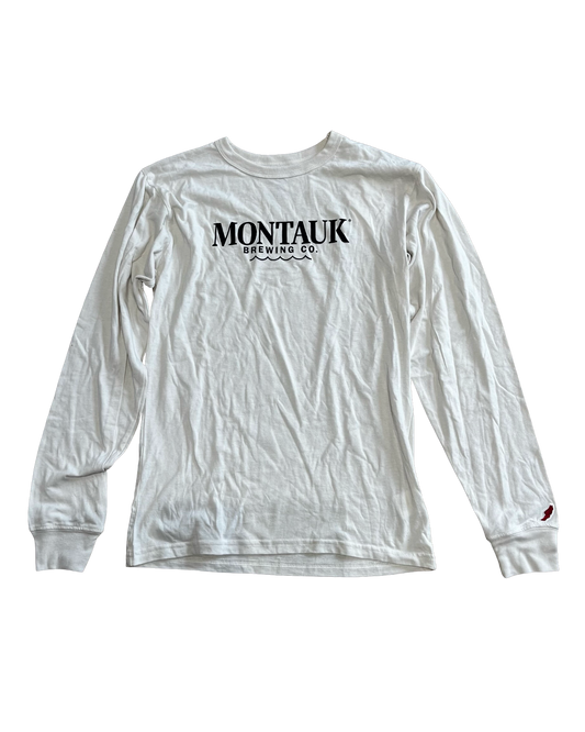 Montauk Brewing Co long sleeve tshirt cream