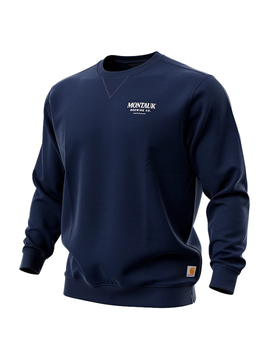 Montauk Brewing Co Carhartt Sweatshirt Blue
