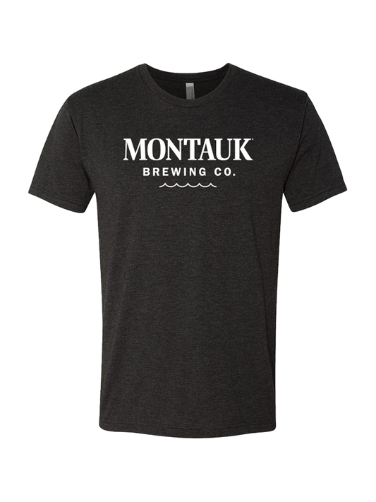 Montauk Brewing Co Classic Crewneck Tee Vintage Black