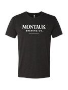 Montauk Brewing Co Classic Crewneck Tee Vintage Black
