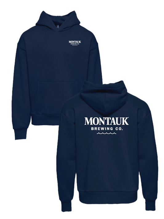Montauk Brewing Co Classic Hoodie Midnight Navy