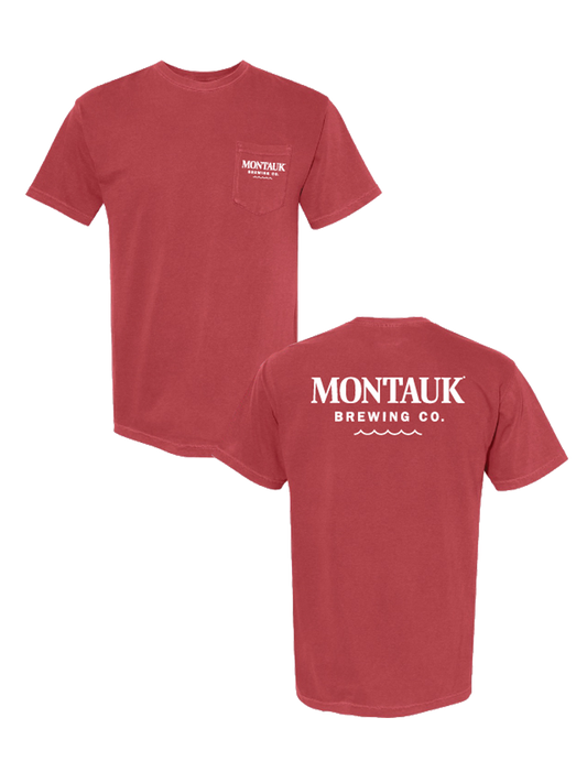 Montauk Brewing Co Pocket Tee Chili