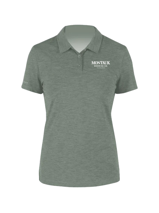 Montauk Brewing Co Womens Anetik Polo Green
